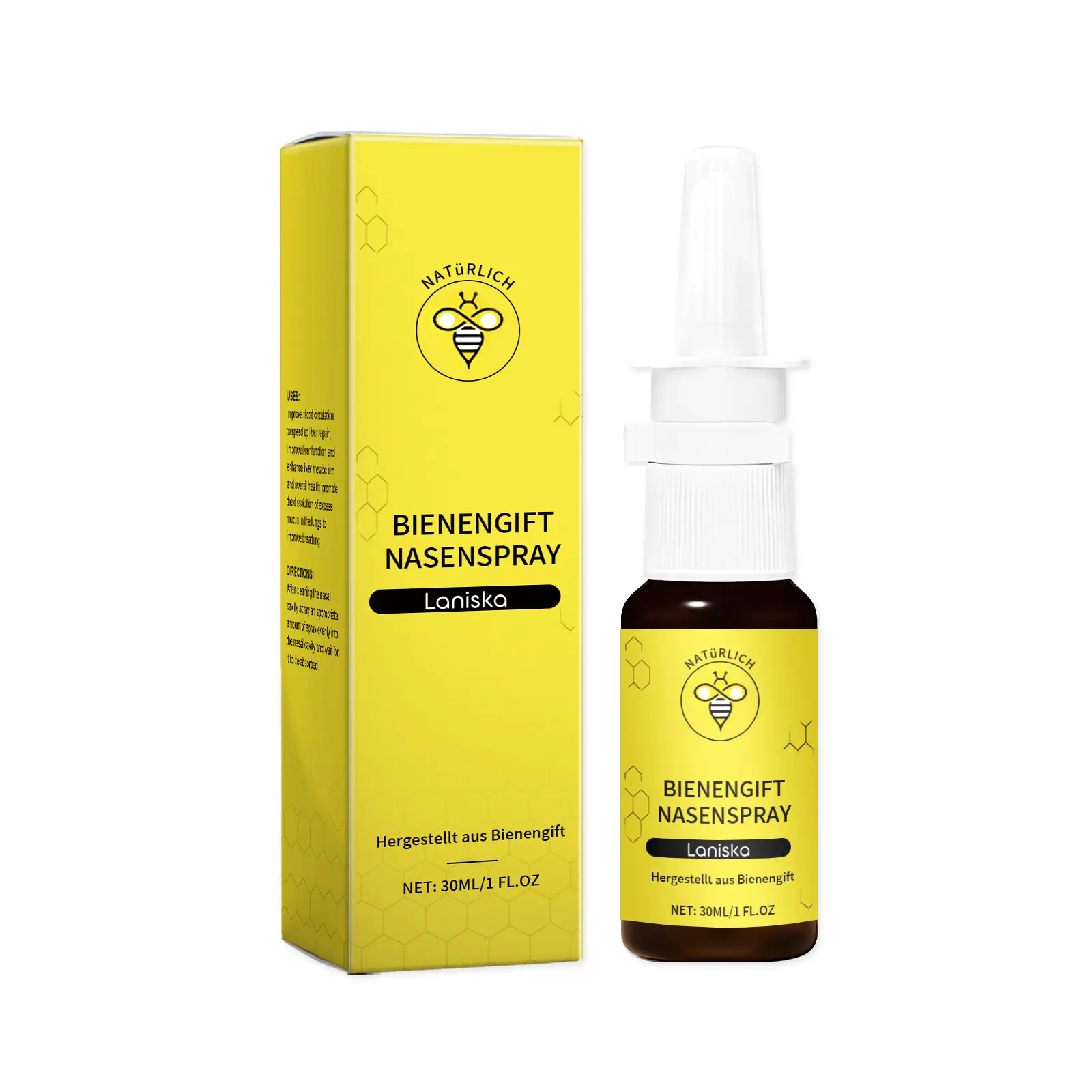 Laniska Bee Venom Nasal Spray with Xanthium and Menthol - Review 1 Laniska Bee Venom Nasal Spray
