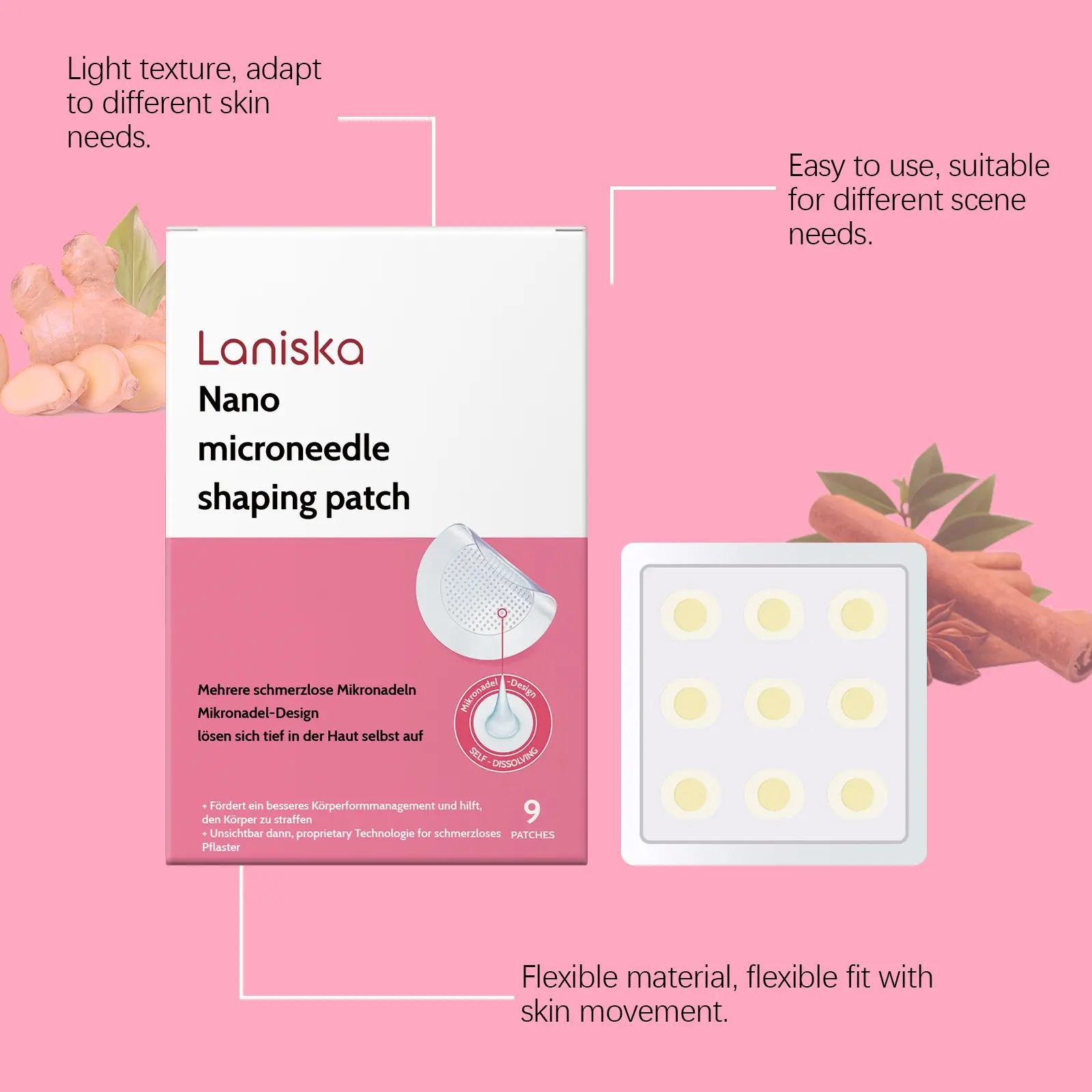 Laniska Body Patch for Skin Elasticity and Softness 8 laniska body softness patch LA B04 0035 01 1625