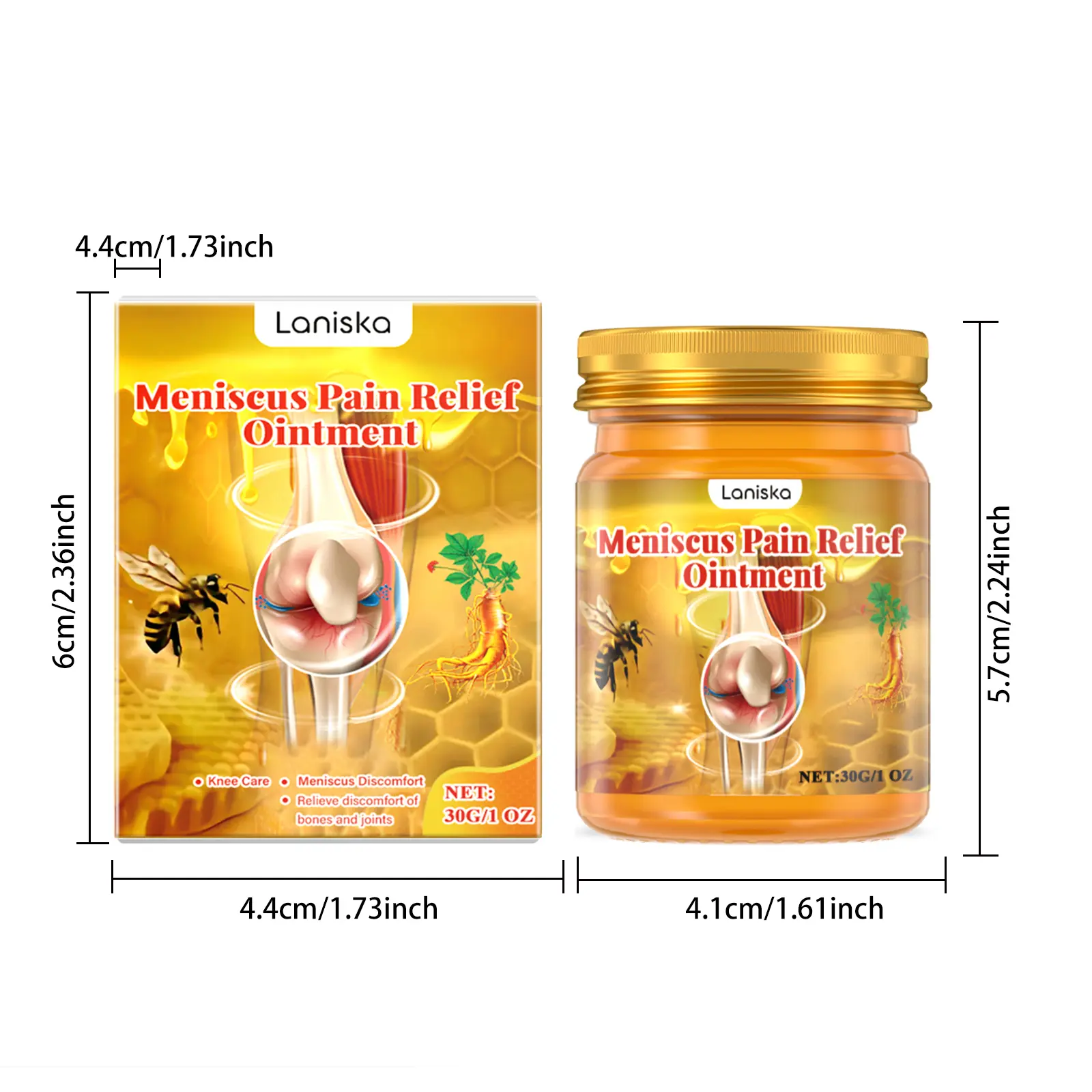 Laniska Bee Venom Joint Relief Cream for Bone and Joint Discomfort 1 laniska bone joint relief cream LA B05 0006 01 2360