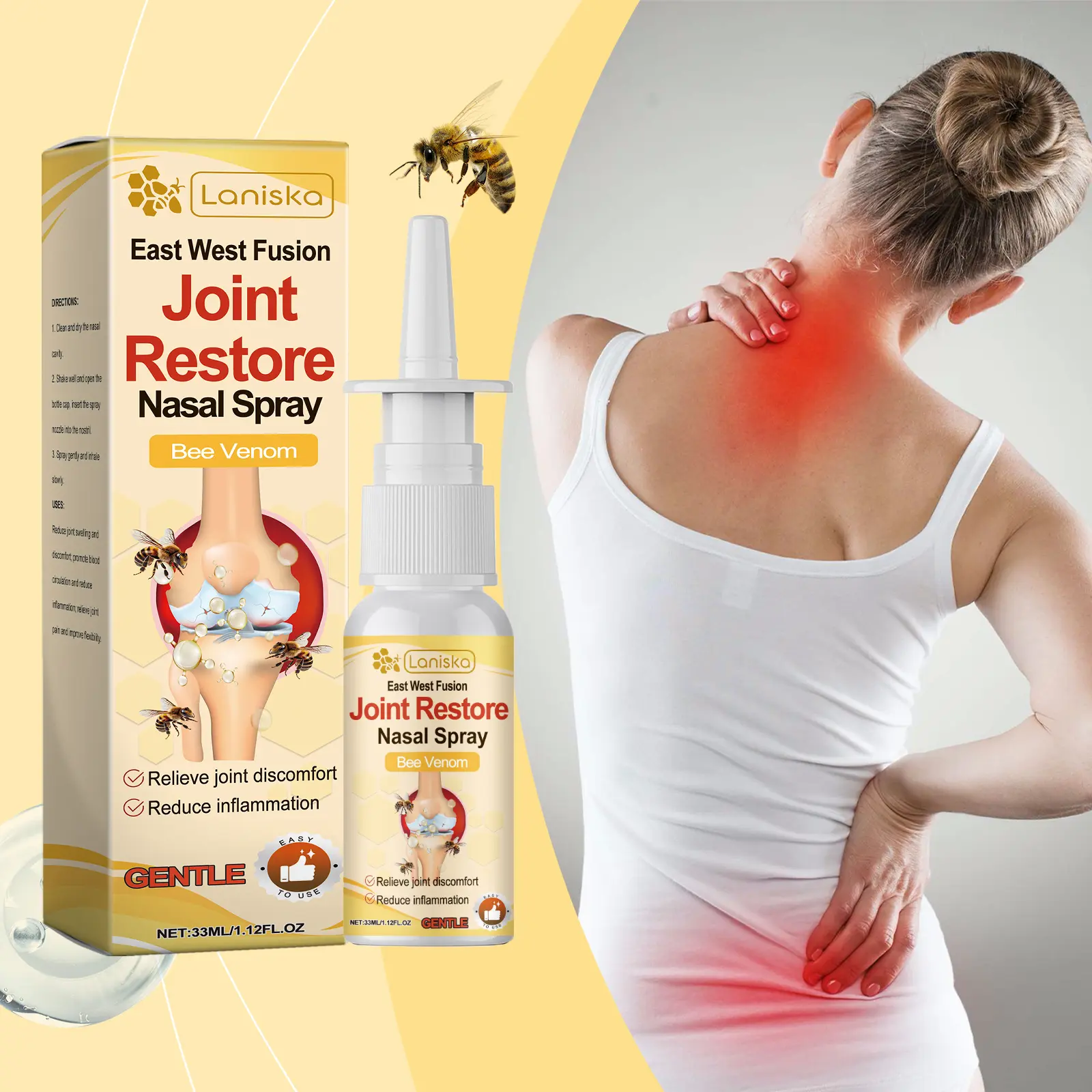 Laniska Herbal Joint Nasal Spray for Joint Discomfort and Flexibility 2 laniska herbal joint spray LA B07 0014 01 2948