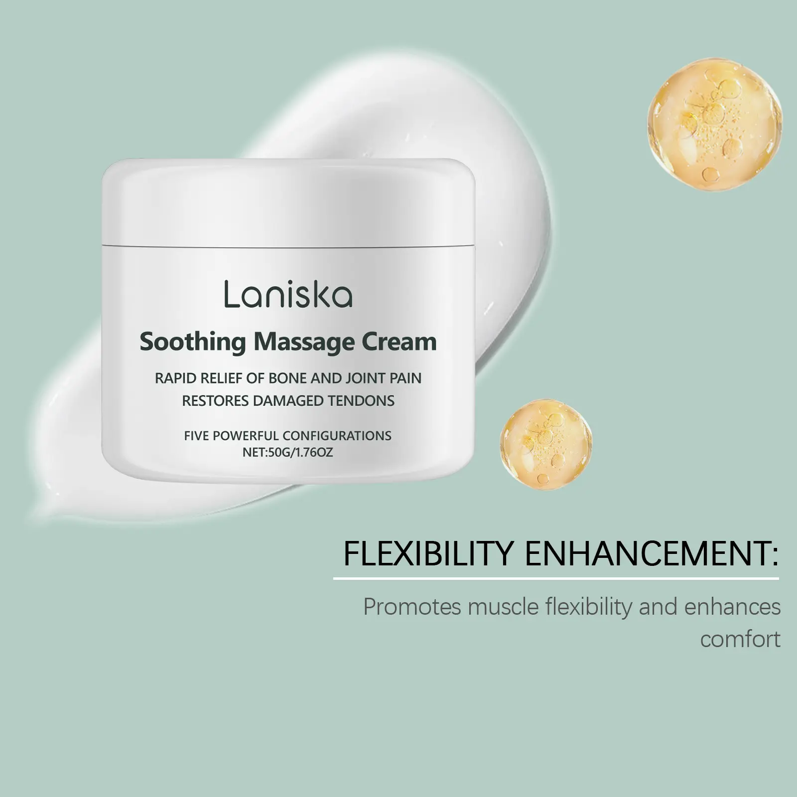 Laniska Joint Soothing Massage Cream - Soothes Discomfort & Moisturizes Skin 7 laniska joint massage cream LA B07 0034 01 1464