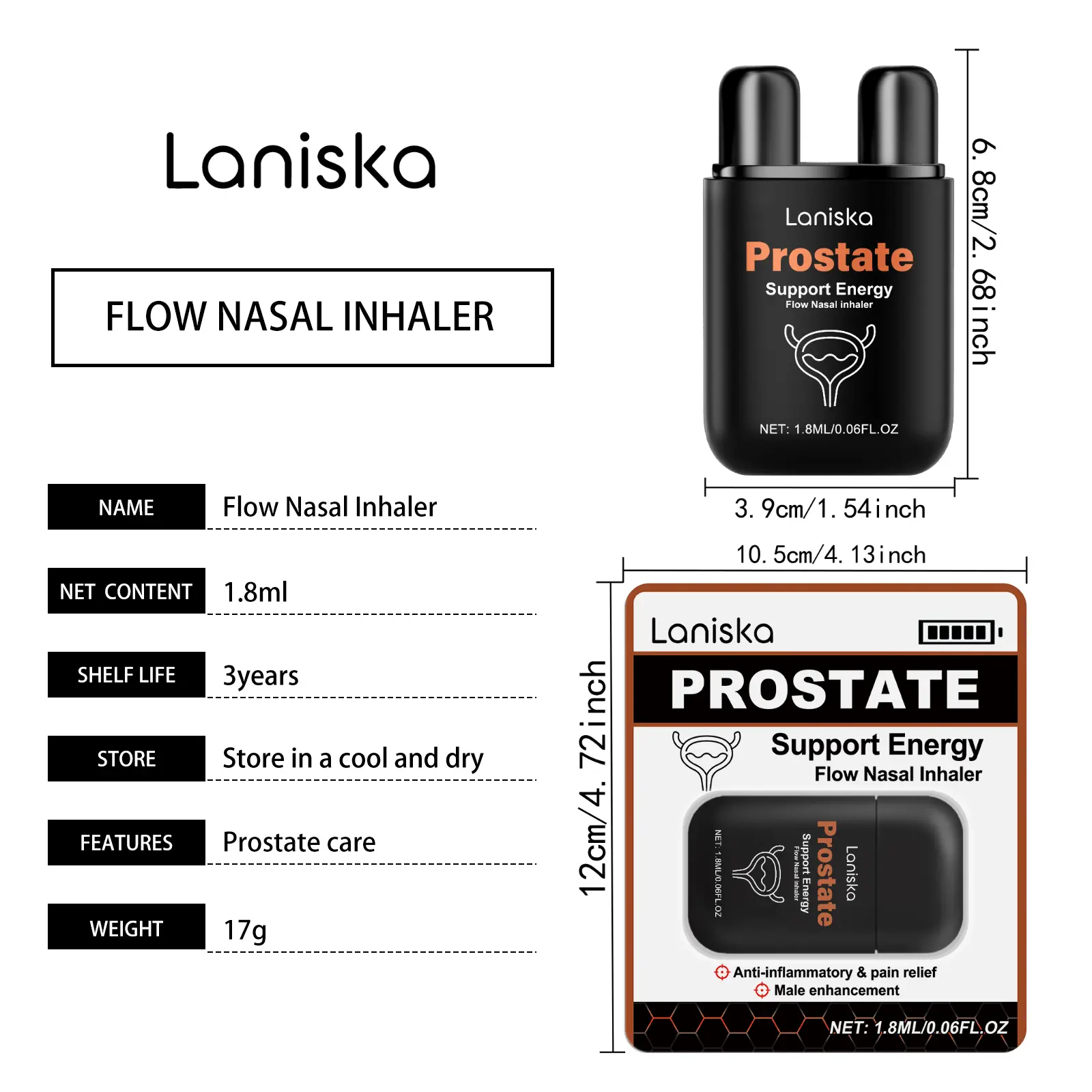 Laniska Nasal Inhaler for Body Comfort and Relaxation 1 laniska nasal suction LA B03 0017 01 2559