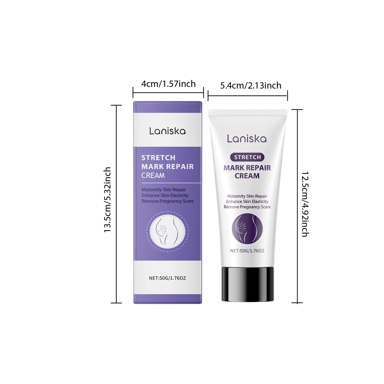 Laniska Body Repair Cream for Women - Skin Elasticity & Moisturizing 1 laniska postpartum repair cream LA A06 0002 01 2861
