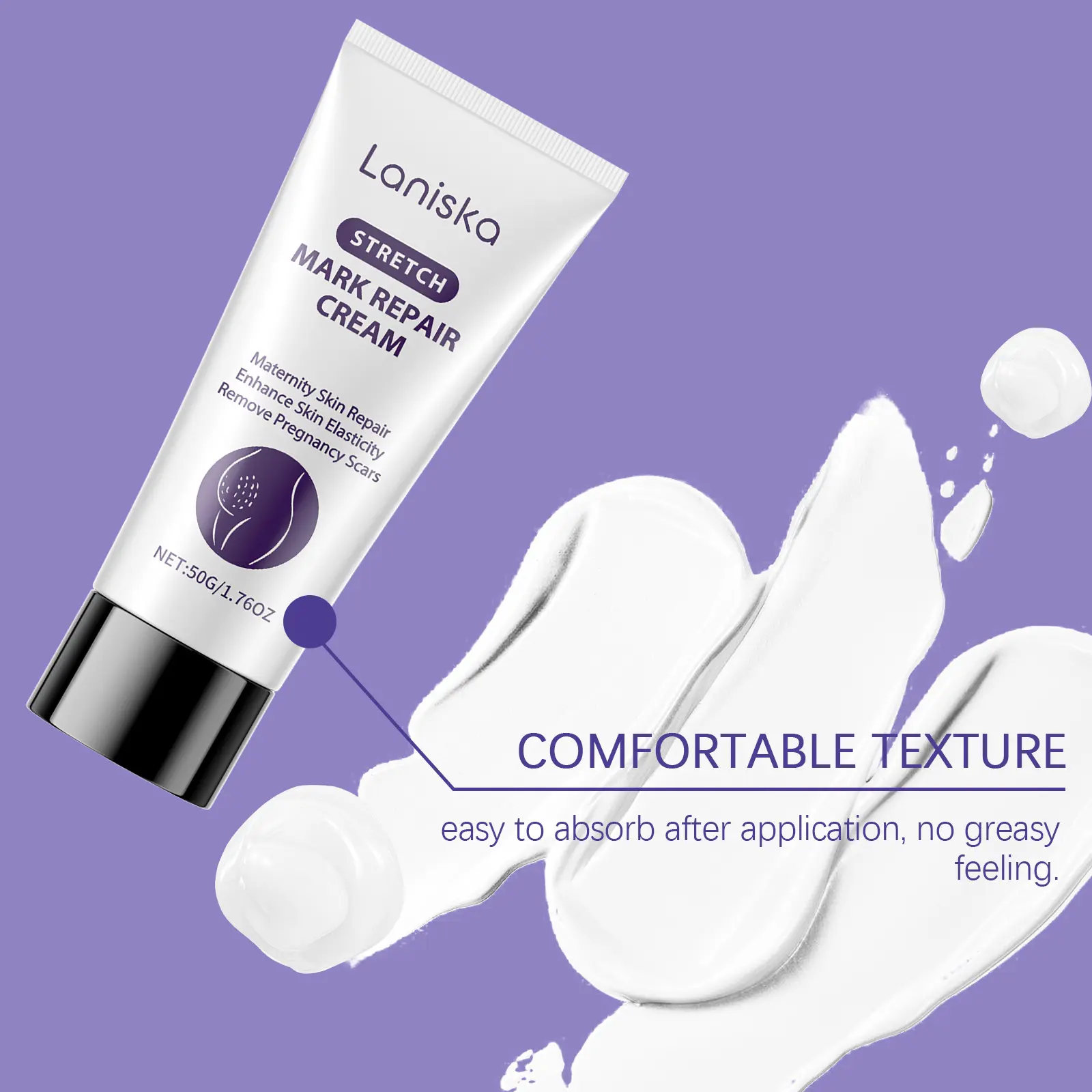 Laniska Body Repair Cream for Women - Skin Elasticity & Moisturizing 5 laniska postpartum repair cream LA A06 0002 01 2862