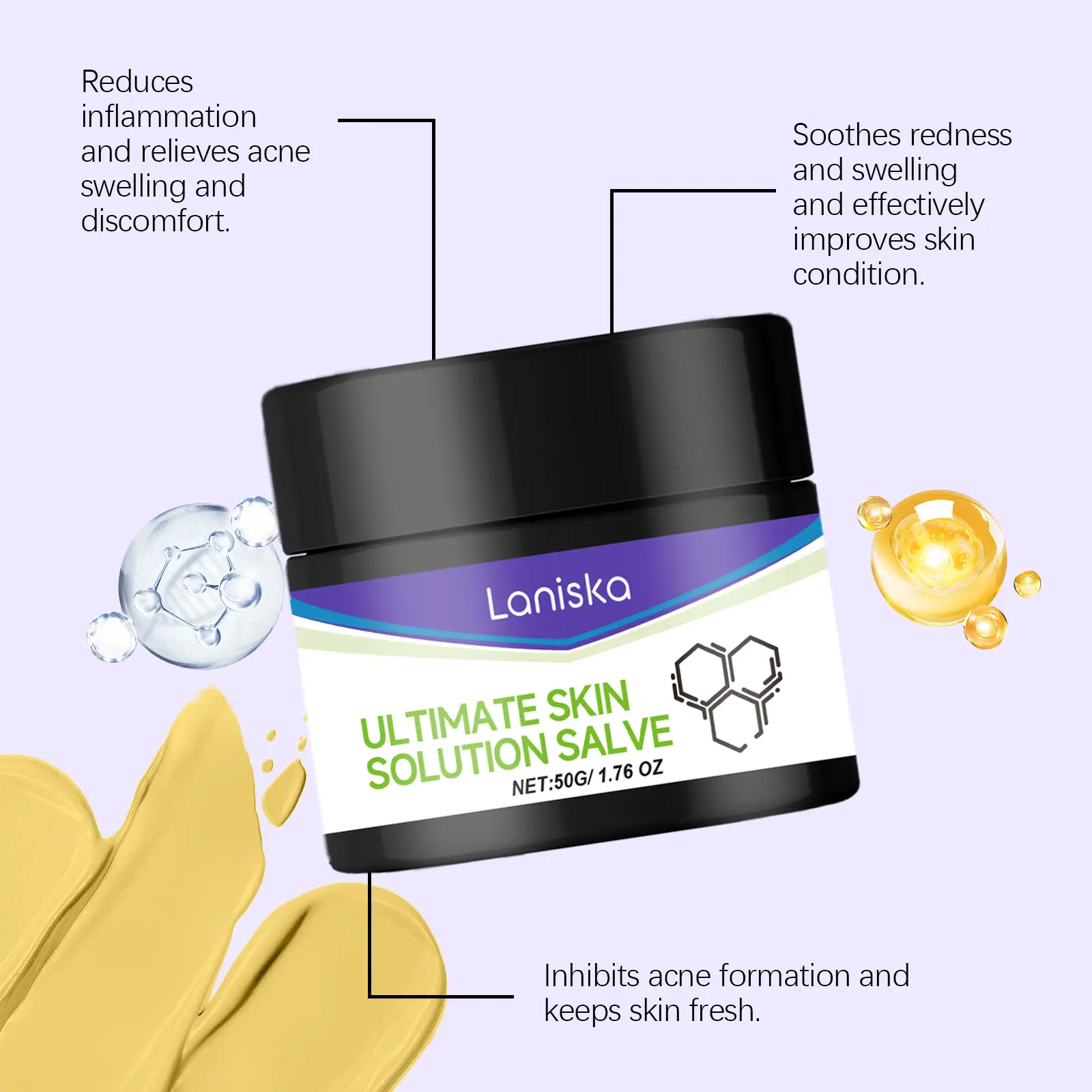 Laniska Propolis Cream with Lavender Oil for Skin Relief 6 laniska propolis cream LA B06 0007 01 3343