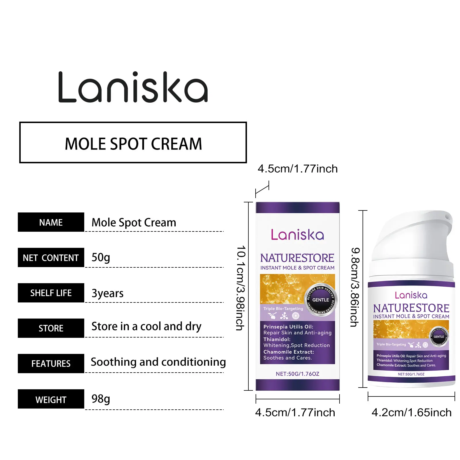 Laniska Skin Care Cream with Glycerin - Moisturize and Relieve Skin Discomfort 1 laniska skin discomfort cream LA A06 0027 01 1181
