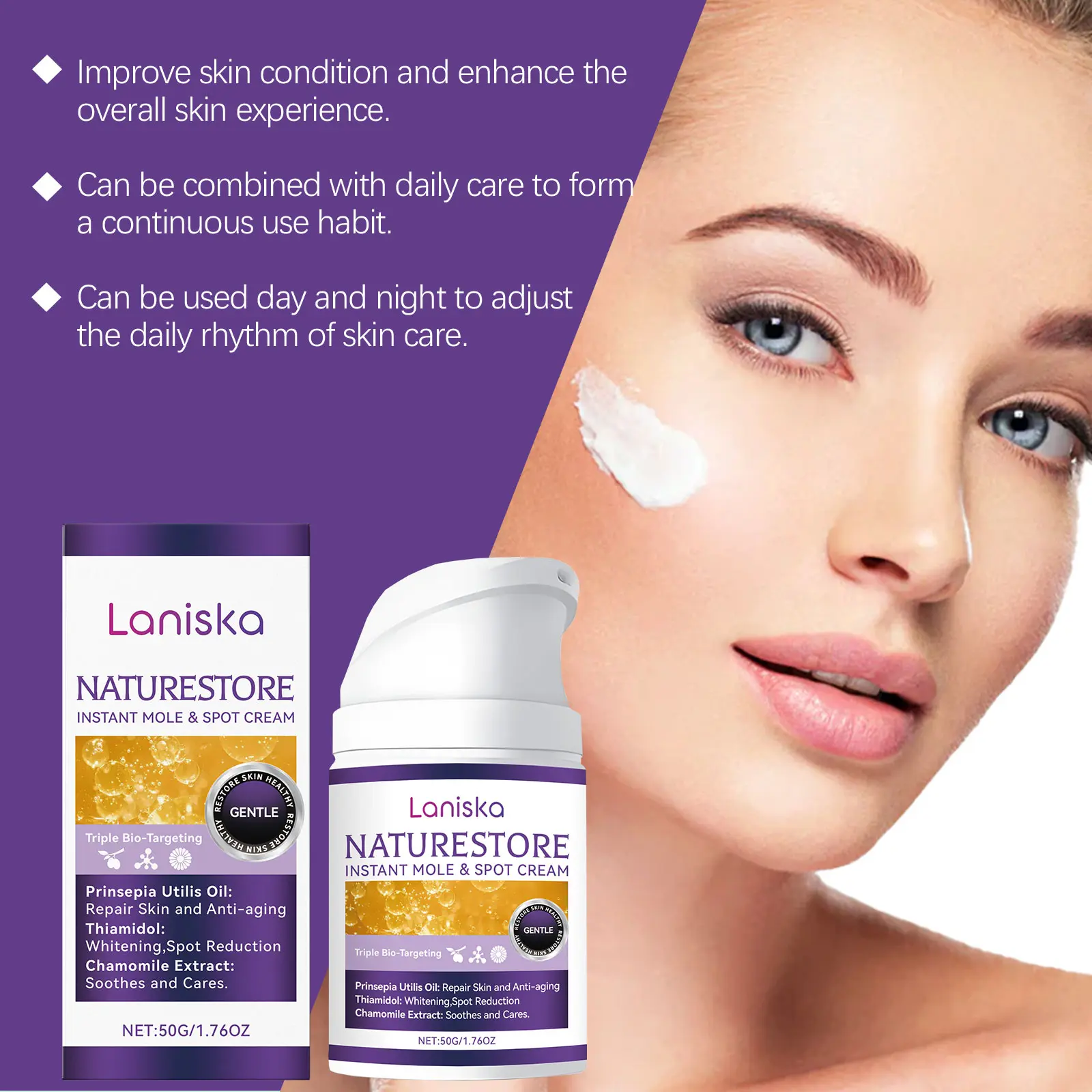 Laniska Skin Care Cream with Glycerin - Moisturize and Relieve Skin Discomfort 5 laniska skin discomfort cream LA A06 0027 01 1182
