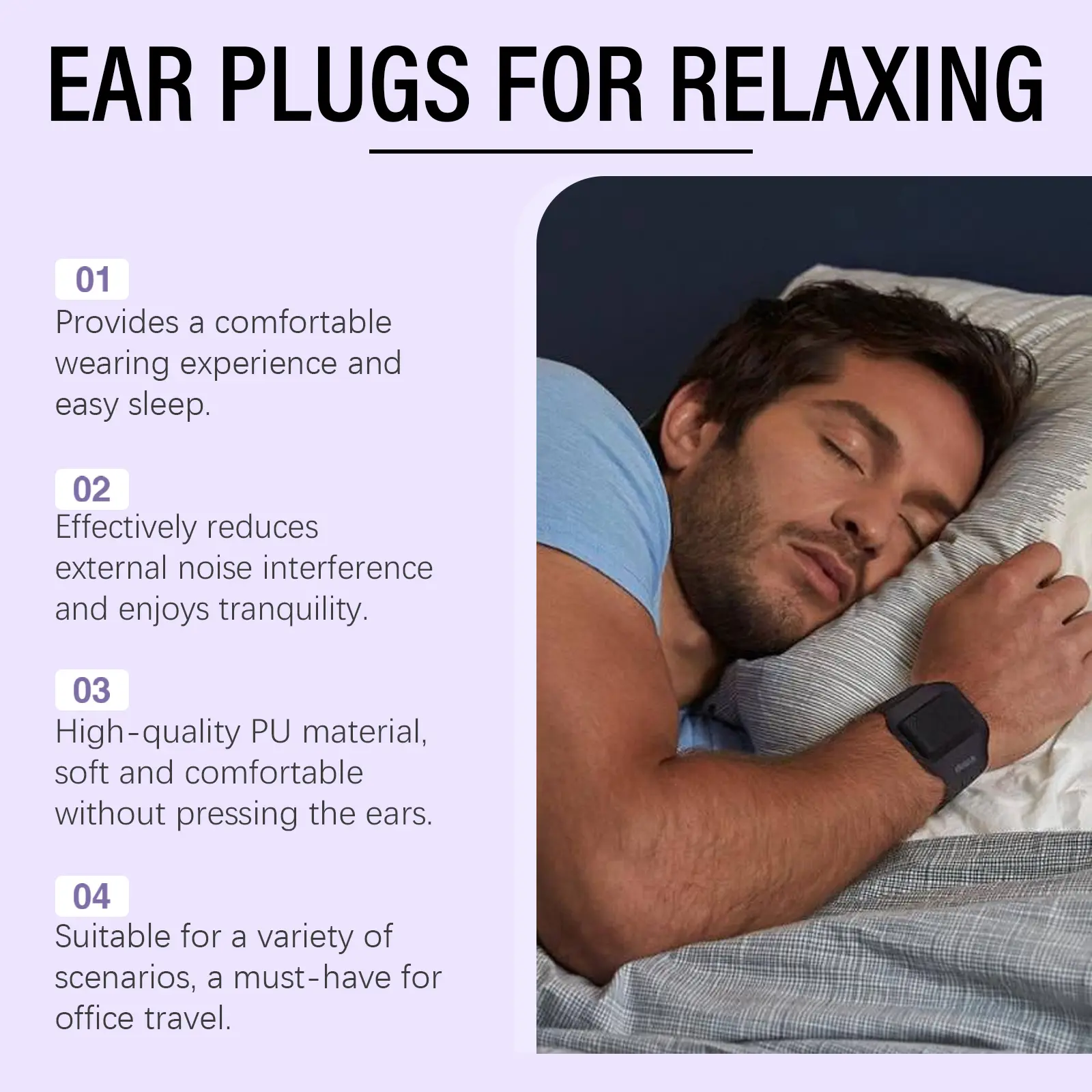 Laniska Sleep Care Earplugs for Noise Reduction and Comfort 11 laniska sleep earplugs LA B03 0012 01 2746