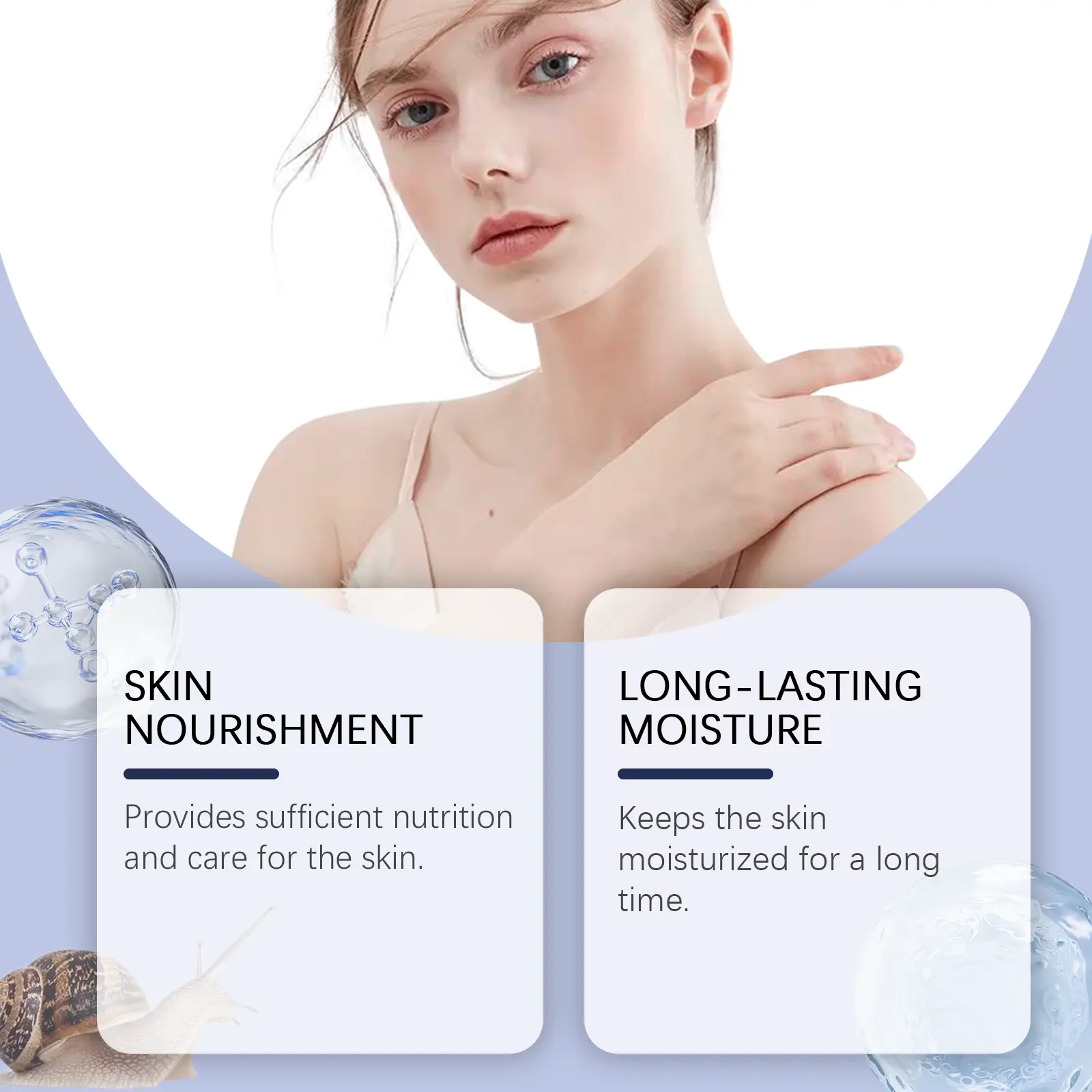 Laniska Snail Skin Care Cream - Nourishing Moisturizer for Facial Skin Elasticity 9 laniska snail cream LA A05 0005 01 1197