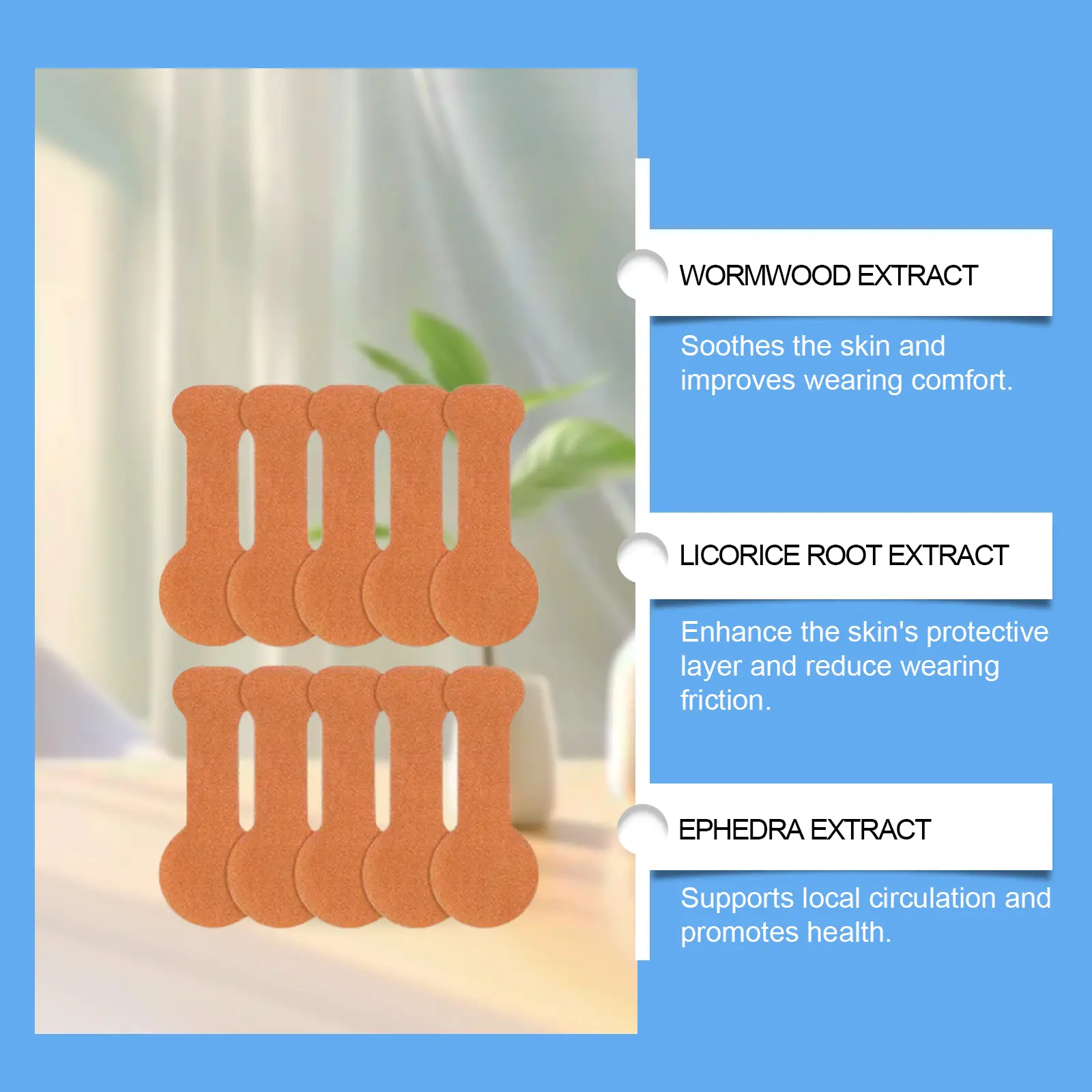 Laniska Toe Joint Care Patch with Wormwood & Licorice Extract 6 laniska toe joint patch LA B05 0005 01 2440