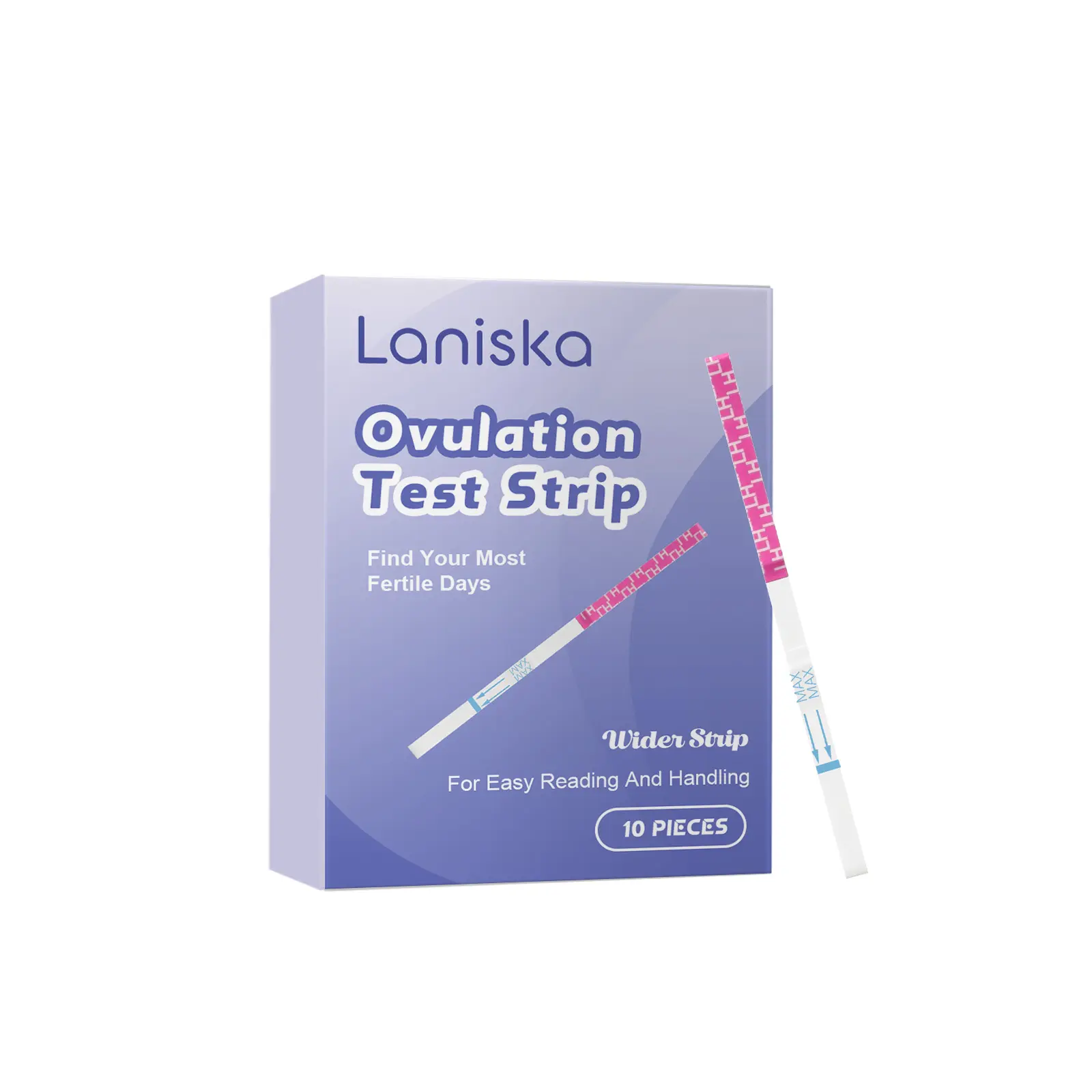 Laniska Ovulation Test Strips Review: My Month of Testing 1 Box of Laniska Ovulation Test Strips on a bathroom counter